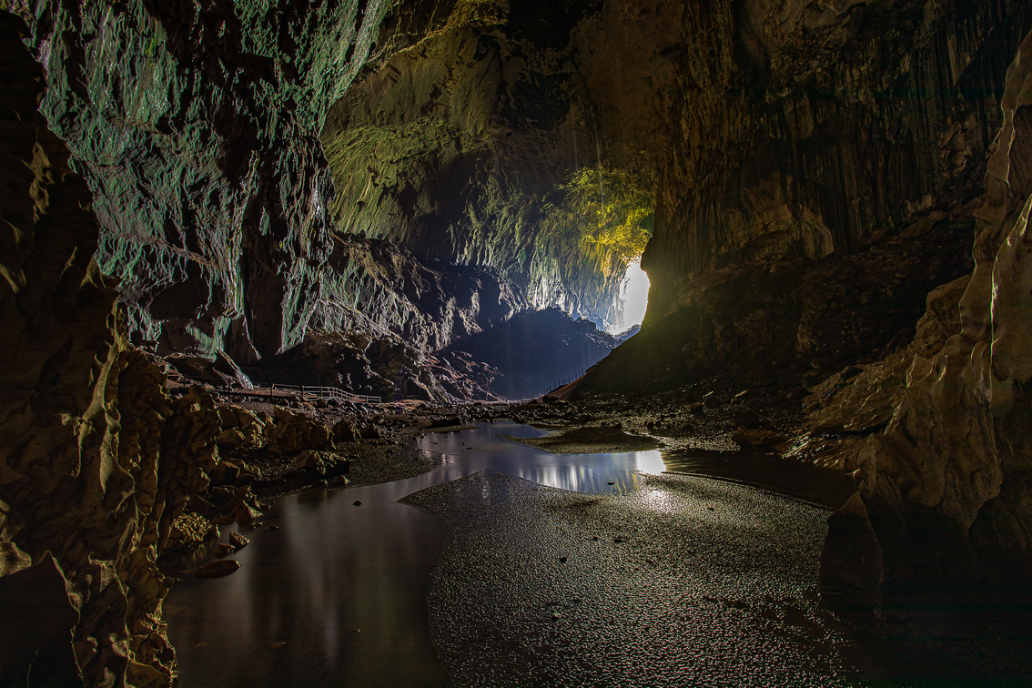 Mulu's Deer Cave, the largest passage cave in the world.